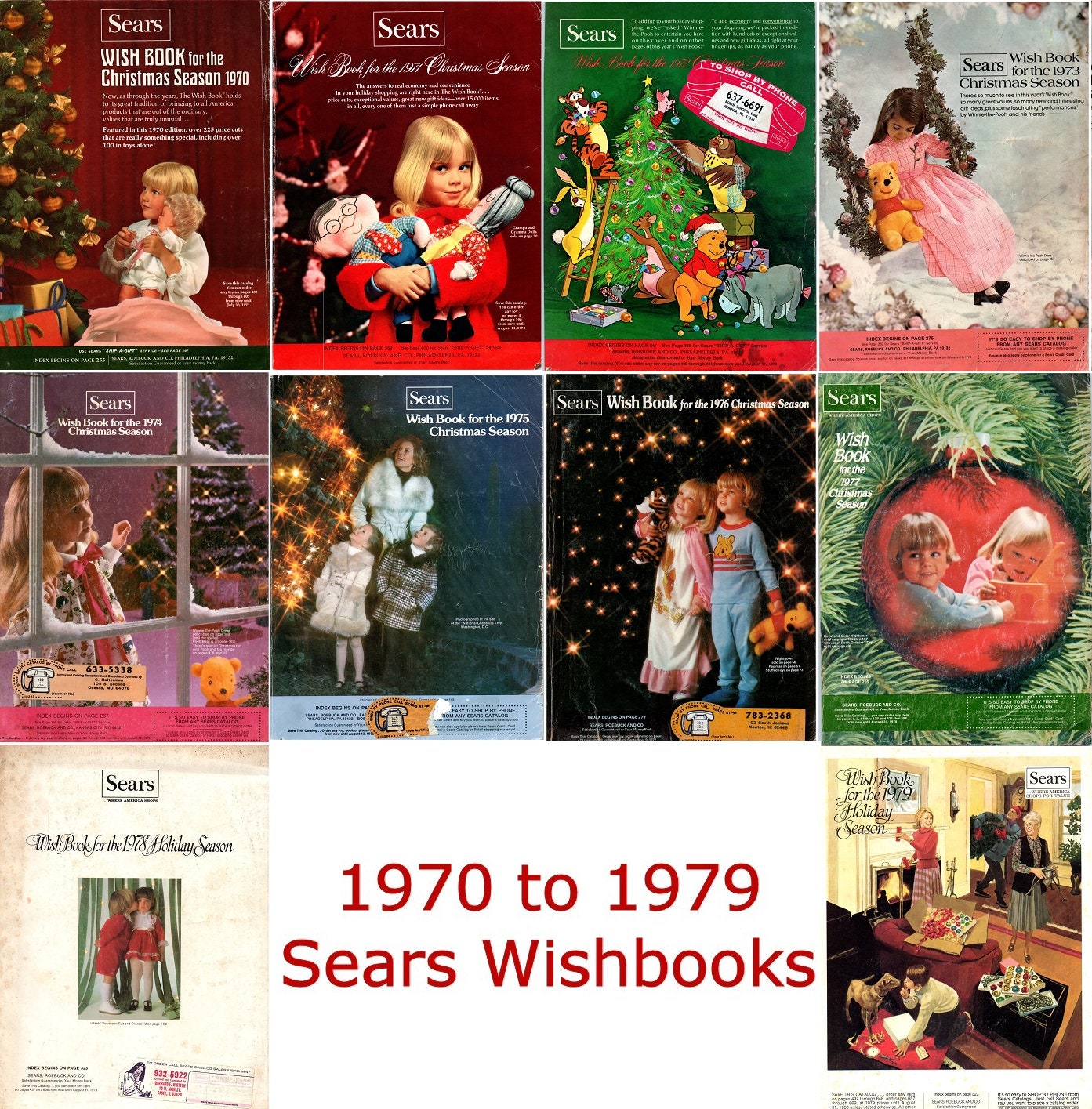 Sears Christmas Wish Book Catalogs (on Disc or USB Flash Drive) Etsy