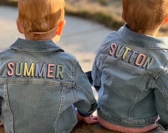 Layne Embroidered Toddler Denim Jacket