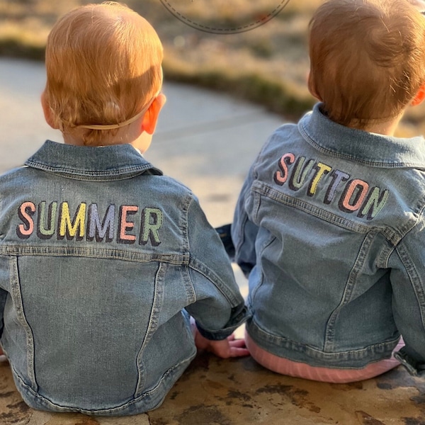 Layne Embroidered Toddler Denim Jacket