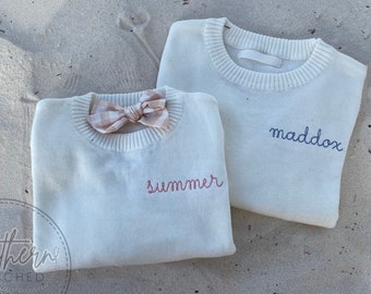PRE-ORDER** Unisex Personalized Embroidered Sweater