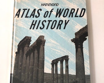 1977 Hammond Atlas Of World History Hardcover Maps