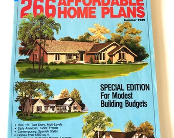 266 Affordable HOME PLANS 1989 Magazine Summer Edition