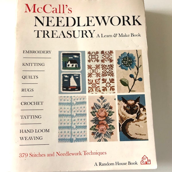 Vintage 1963 McCall’s Needlework Treasury A Learn And Make Softcover Book