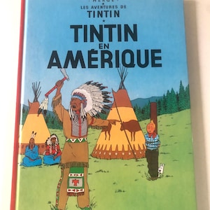 TINTIN En AMERIQUE 1974 Hardcover Herge Les Adventures  French Version