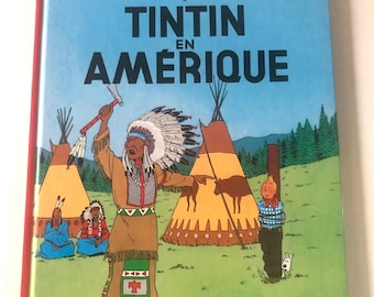 TINTIN En AMERIQUE 1974 Hardcover Herge Les Adventures  French Version
