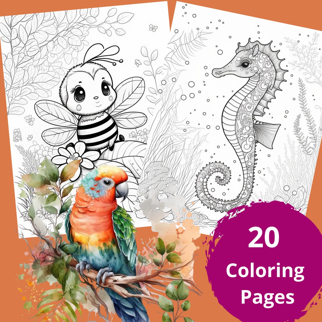 Baby Animal Coloring Book!3rd Edition Perfect for Teens, Cute Animal