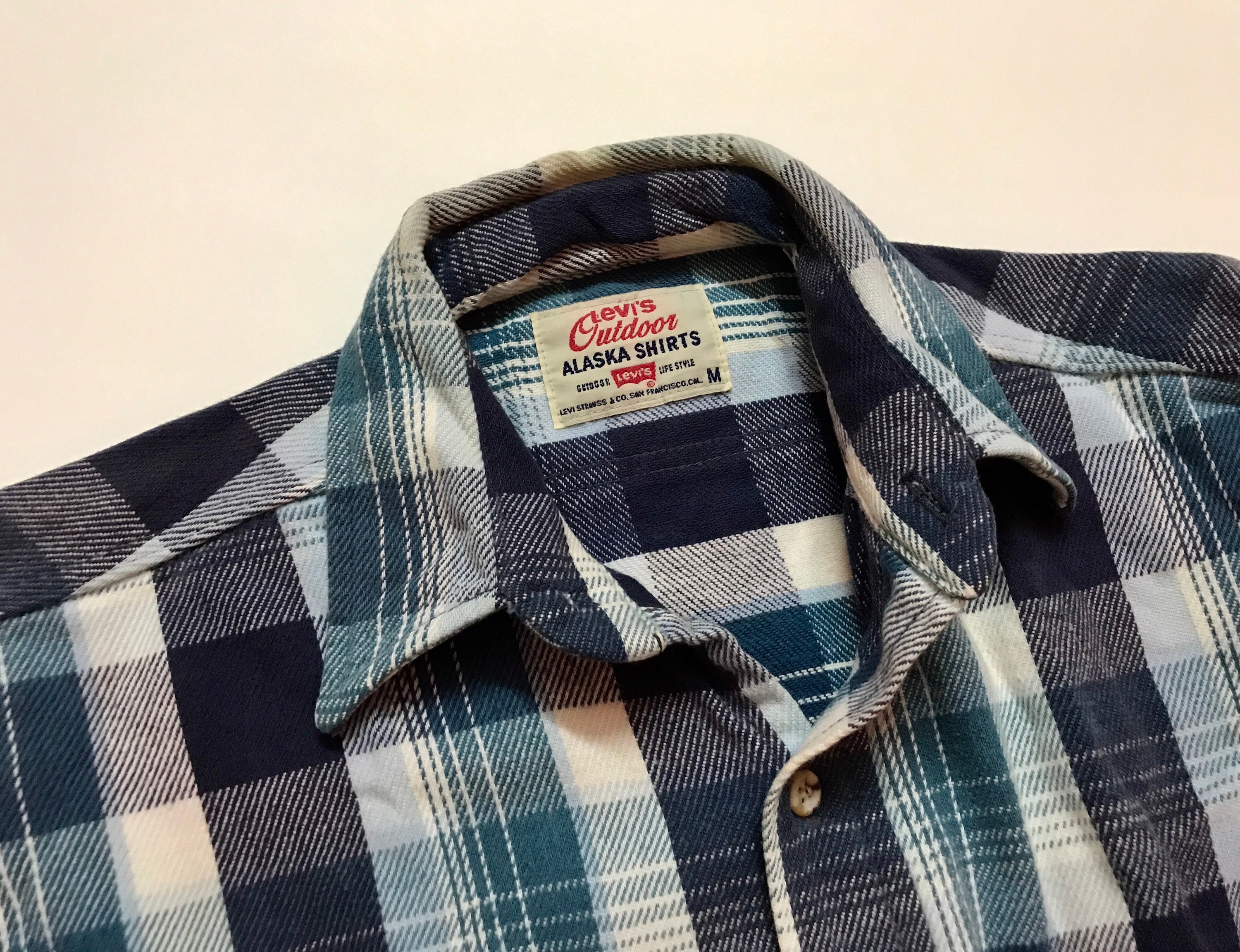 Vtg 90s Levis Outdoor Alaska Shirt Flannel Button Down Western - Etsy Sweden