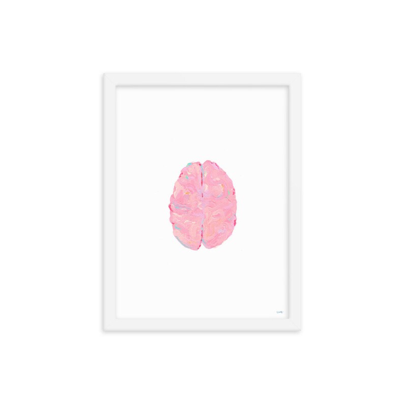 Beautiful Brain Original Painting Print Etsy