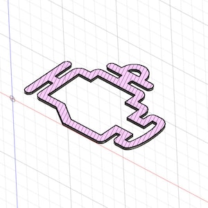 May include: A pink and black stylized icon of a car engine with a textured pattern. The icon is in a 3D perspective.