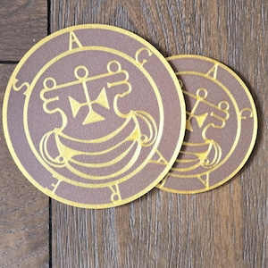 Seal of Agares Coaster/Wall Hanging/Ritual Object Ars Goetia