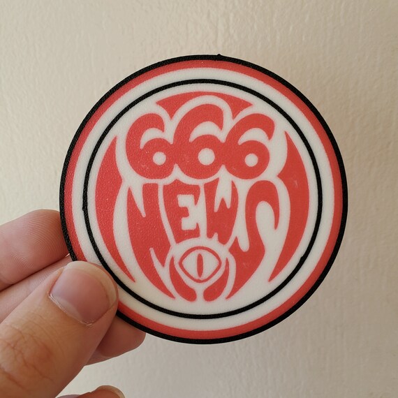 666 News Hazbin Hotel Wall Hanging/coaster/logo - Etsy