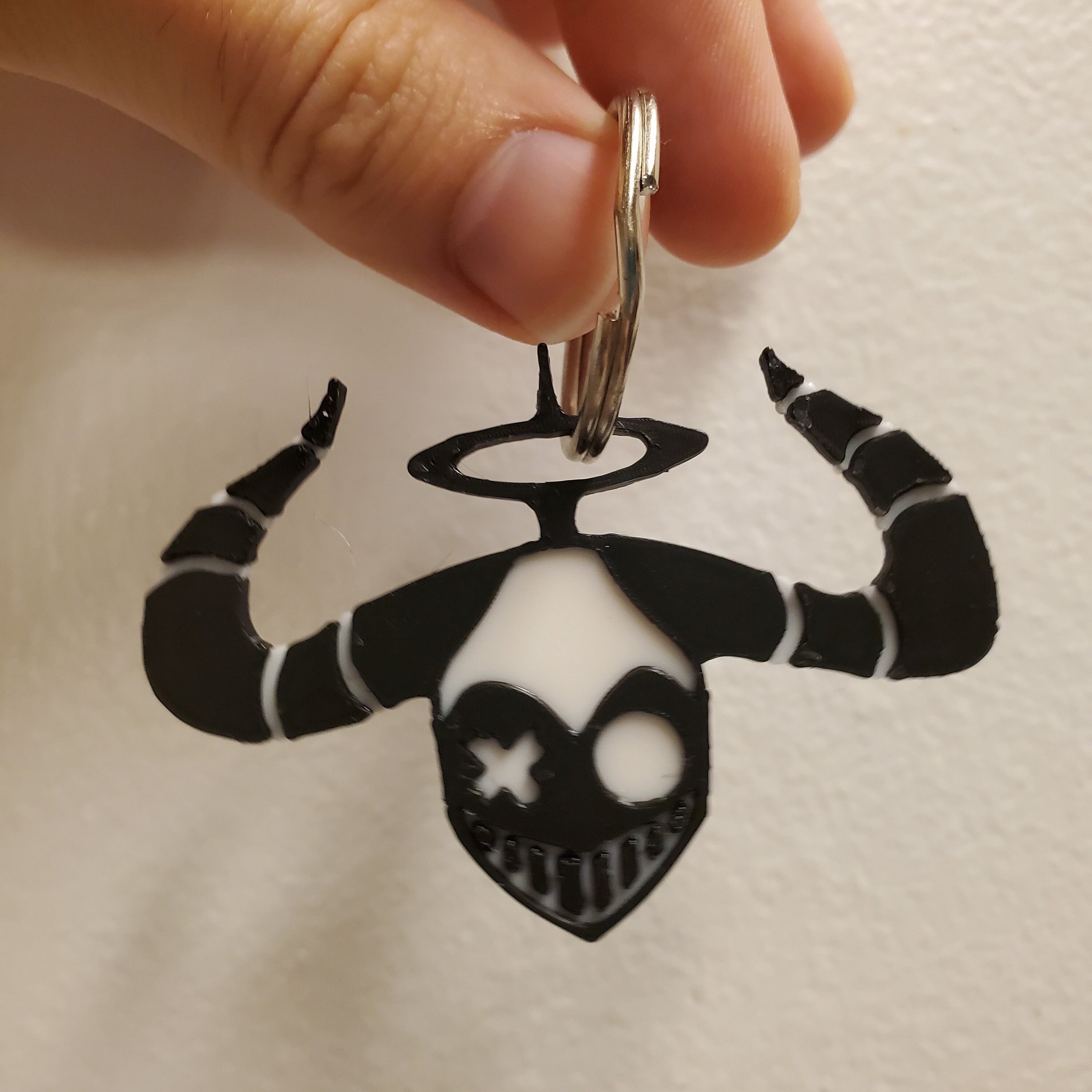 Exorcist Keychain Hazbin Hotel [two Styles] - Etsy