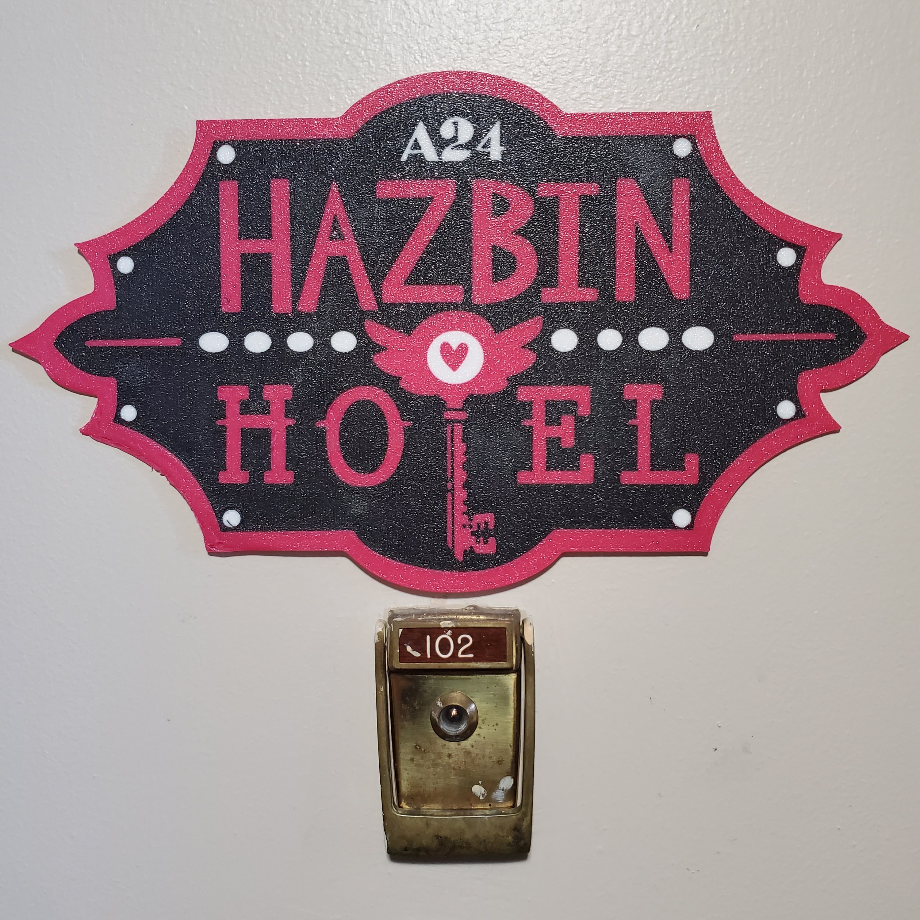 Hazbin Hotel Door Plate/logo - Etsy