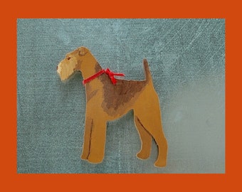 Airedale Ornament, Personalized Gift, Dog Christmas Decor,Pet Portrait, Handpainted Ornament, Dog Lover's Gift, Dog Mom Gift