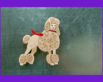 Standard Poodle Magnet or Ornament, Personalized Gift, Dog Christmas Decor, Pet Portrait, Handpainted Ornament Dog Lover's Gift Dog Mom Gift