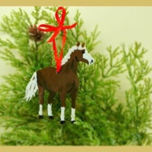 Horse #6 Ornament/Magnet, Horse Xmas, Pet Ornament, Personalized Gift, Horse Lovers Gift, Equestrian Gift, Horse Portrait, Personalized Xmas