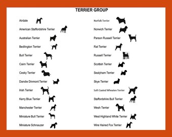 Terrier Group Ornaments/Magnets, Hunting Dogs, Personalized  Dogs, Dog Xmas Decor, Personalized Ornament/Magnet, Dog Portrait