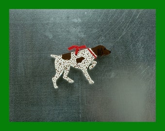 German Shorthair Pointer Magnet/Ornament, Personalized Gift, Dog Decor, Pet Portrait, Handpainted, Dog Lover's Gift, Dog, Dog Mom Gift