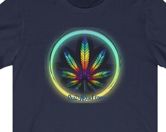 Tribal Suzy Bud brings a Cannabis Rainbow to You- Unisex Jersey Short Sleeve Tee