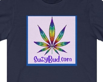 Suzy Bud Classic Cannabis Rainbow Unisex Jersey Short Sleeve Tee