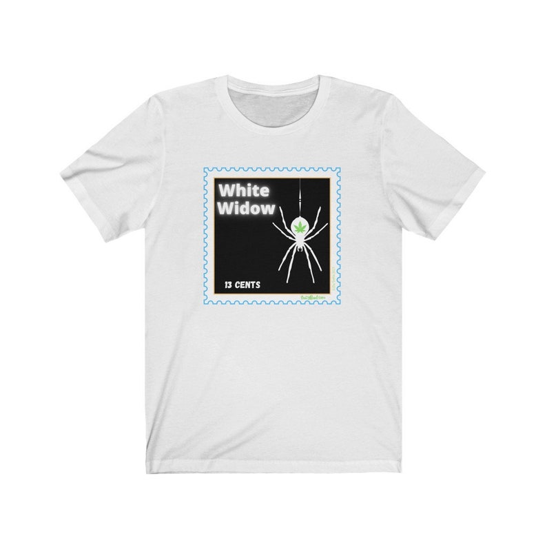 White Widow Cannabis Unisex Jersey Short Sleeve Tee-Gifts for Stoners Marijuana Gift Ganja Gear image 4