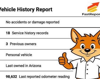 Car History Report (VIN-based background check) with Template