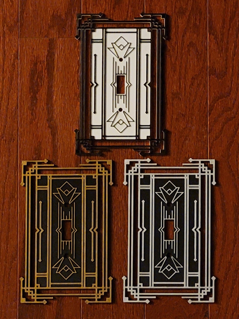 Art Deco Light Switch Etsy