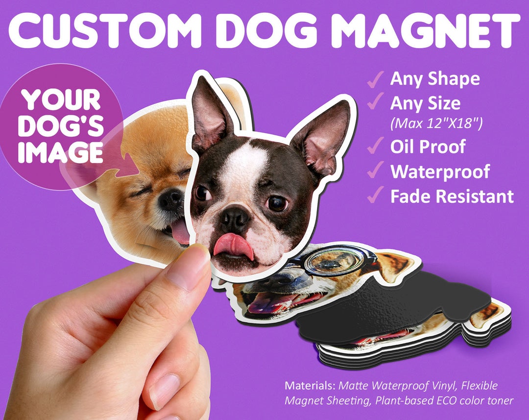 Custom Dog Pet Custom Photo Personalized Fridge