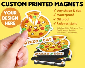 Custom printed magnets. Any size. Any shape. Waterproof.