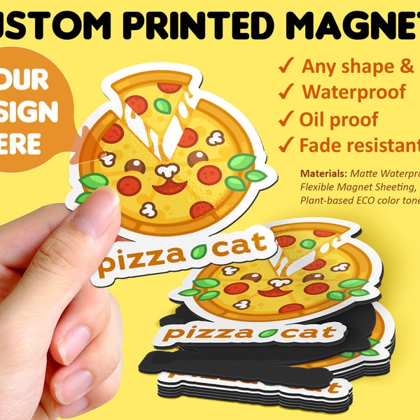 Custom printed magnets. Any size. Any shape. Waterproof.