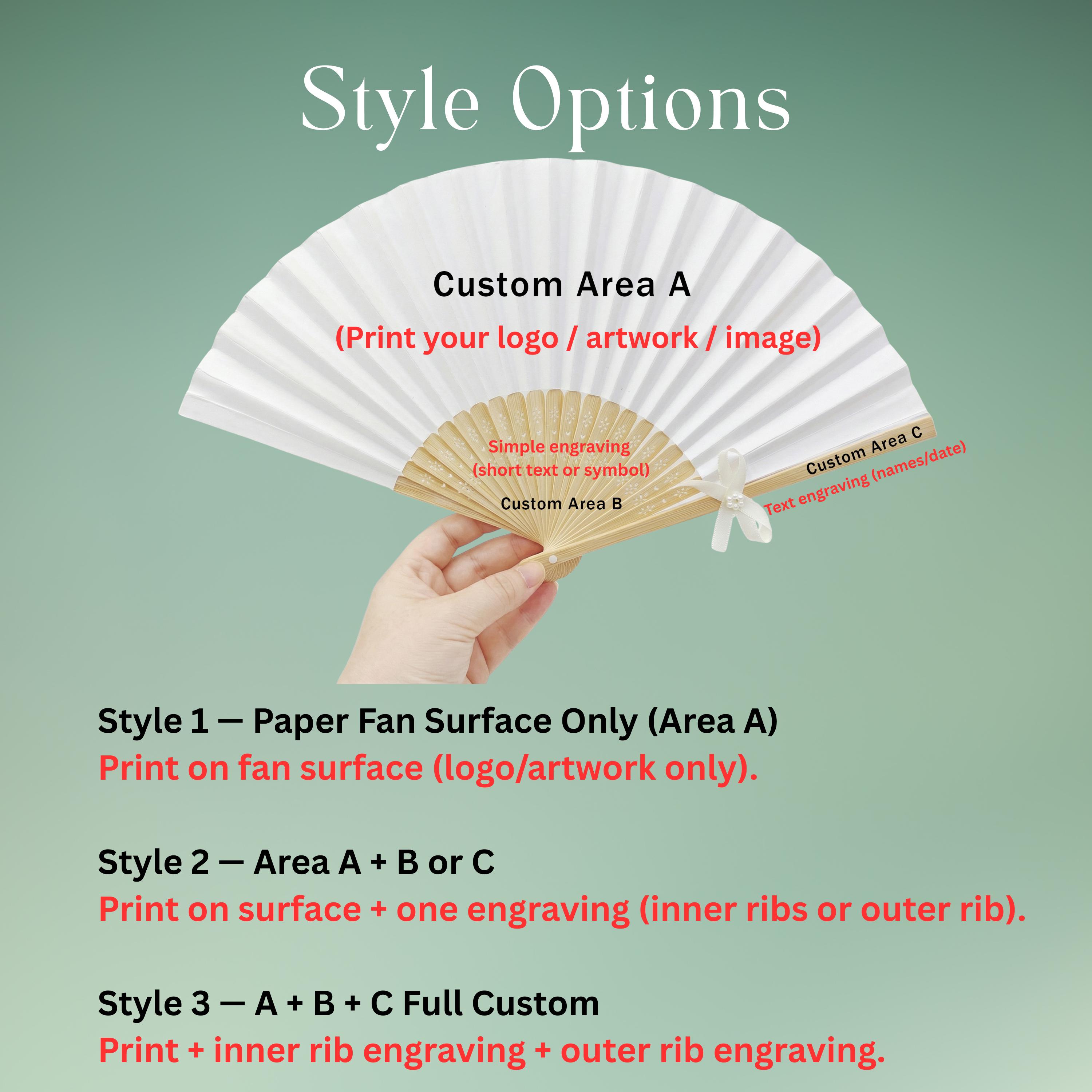 Personalized Company Logo Fan /premium Branded Folding Fans for Events ...