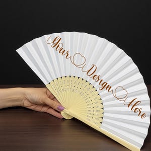 Personalized Sandalwood Hand Fan: Custom Wedding & Party Favors
