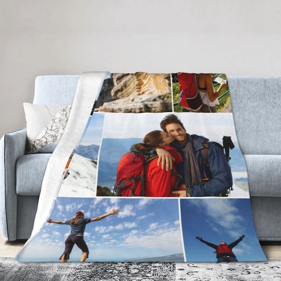 Custom Blanket With Photos Collage Personalized Blanket With Etsy
