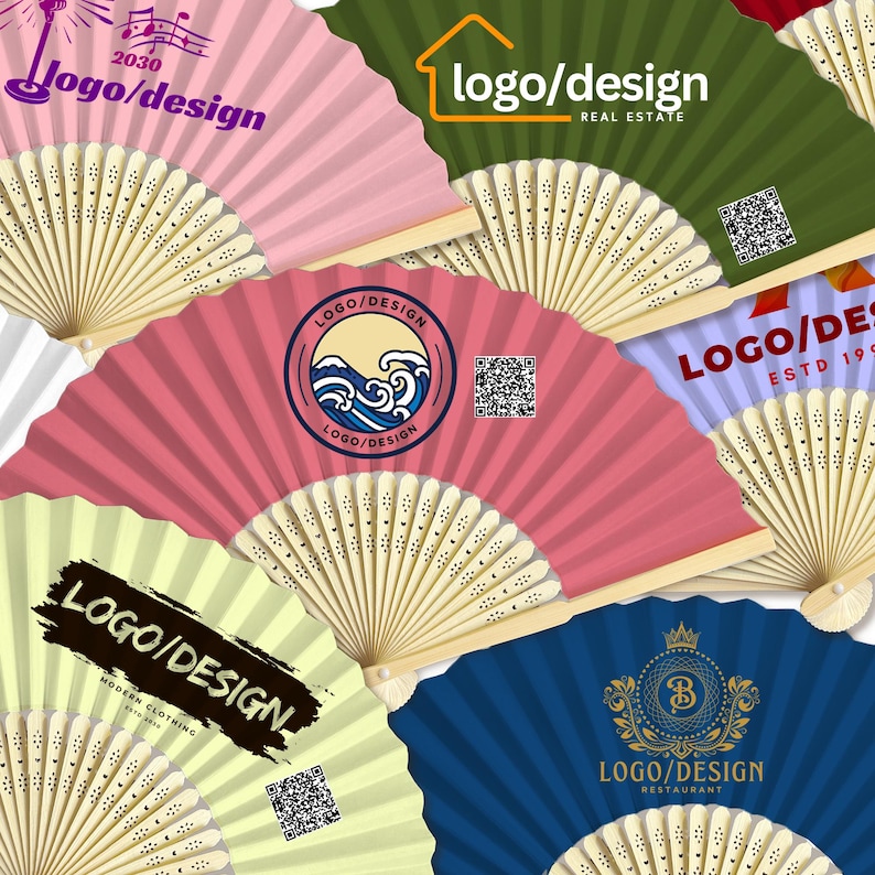 Custom Folding Hand Fan Party–personalized Folding Fan With Logo,text ...