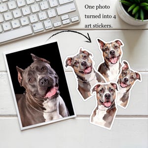Personalized Dog Stickers - Hand Drawn | custom pet sticker, custom dog sticker, dog face sticker, sticker of my dog, stickers of my pet