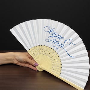 Tropical Custom Hand Fans for Wedding or Beach Party/Personalized Folding Fans/Bridal Shower & Bachelorette Party Favors