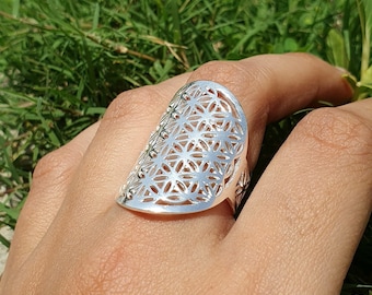 Boho Fashion Full Finger Armor Statement Swirl Leaf Wijnstok Ring Voor