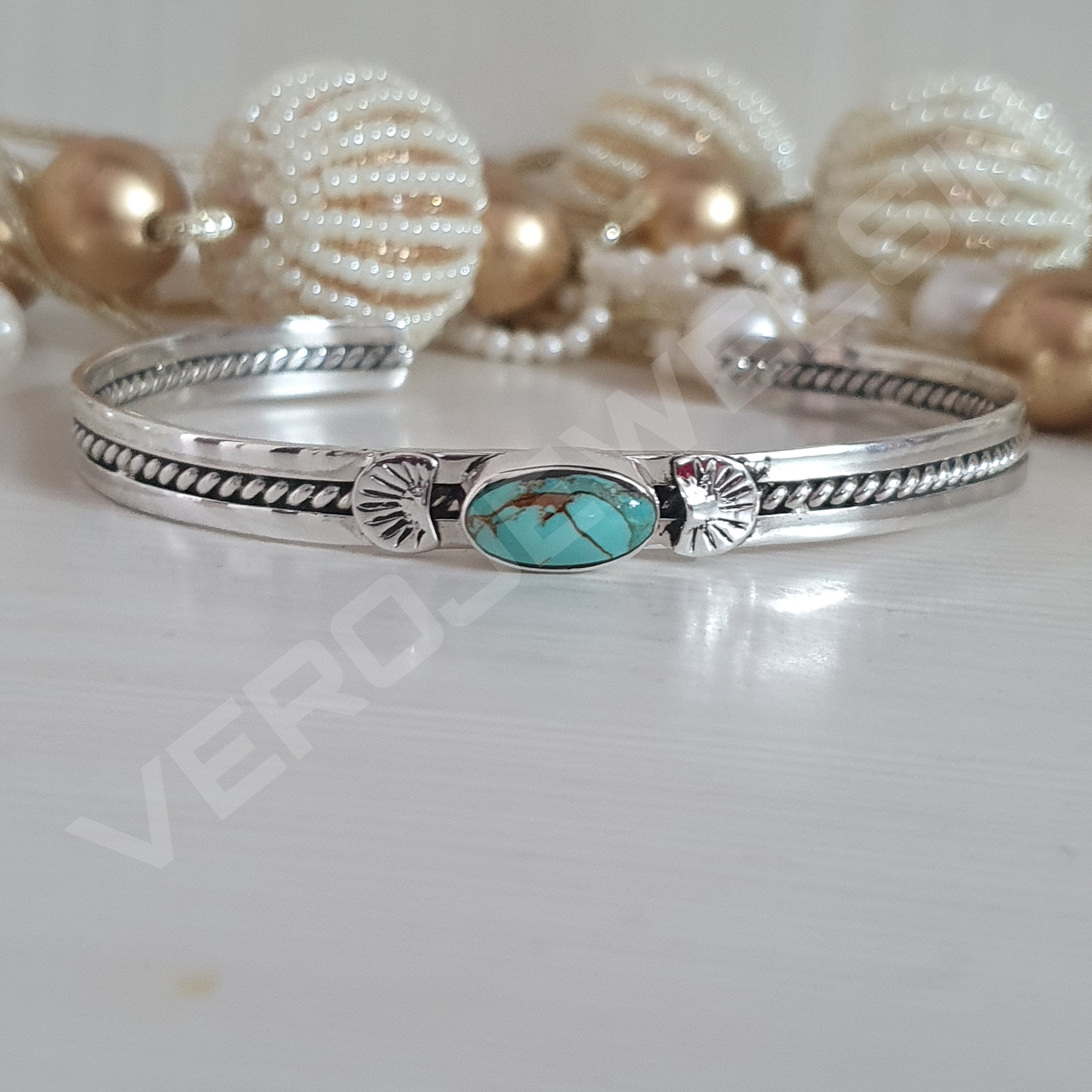 Vintage sterling turquoise bracelets - Etsy 日本