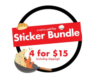 Sticker Bundle | Laptop Water Bottle Phone Durable Waterproof Cute Funny Cantonese Sticker Pack | YeetHayClub