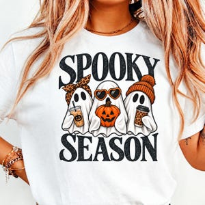 Retro Patchwork Ghost, Checkered Ghost | Halloween Sublimation Design Trendy Fall Ghost, Spooky Season, Retro Halloween PNG