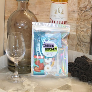 CHEERS BITCHES Hangover Kit – Girls Night, Bachelorette Party Essential | Women’s & Gender-Neutral Options