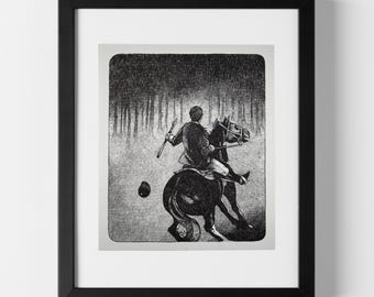 The Squire – Vintage Hitchcock Illustration (1976)