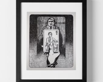Greed – Vintage Hitchcock Illustration (1976)