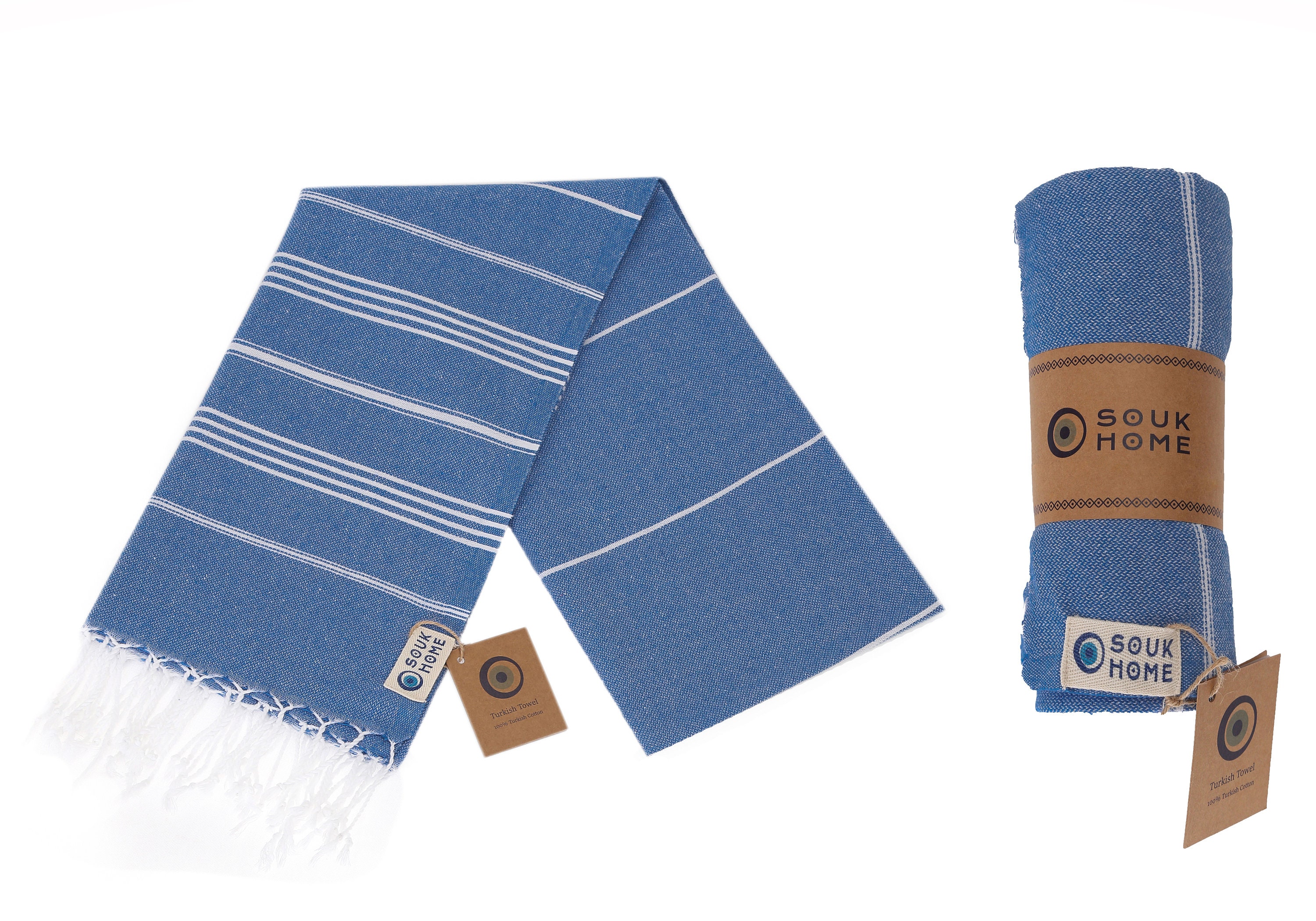 Souk Home Classic Beach Towel Extra Large: 36 X 69 100% Turkish Cotton  Sustainably Made Blue -  Canada