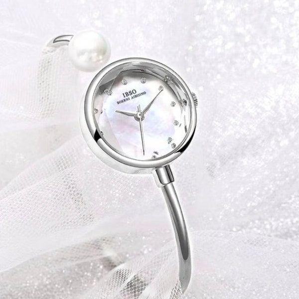 LUXURY BRACELET WATCH | Adjustable Quartz | Pearl Wrist Watch | Elegant Gold Watch | Ladies Watch | Bracelet Watch | Elegant Watch