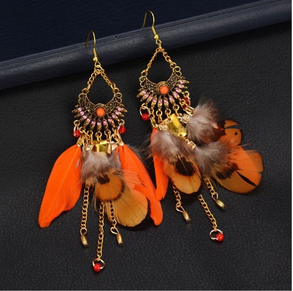 Sui dhaga earring Cubic Zirconia Gold Plated Long Droplets Tassel Earrings  for Women & Girl