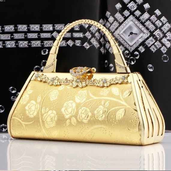 Ready Stock + local seller] HOT--Evening Clutch Purse for Women Formal  Handbags Sparkling Bag for wedding occasion Clutch bag for women elegant  High-end delicate ladies' handbags Cross-body bag with single shoulder chain