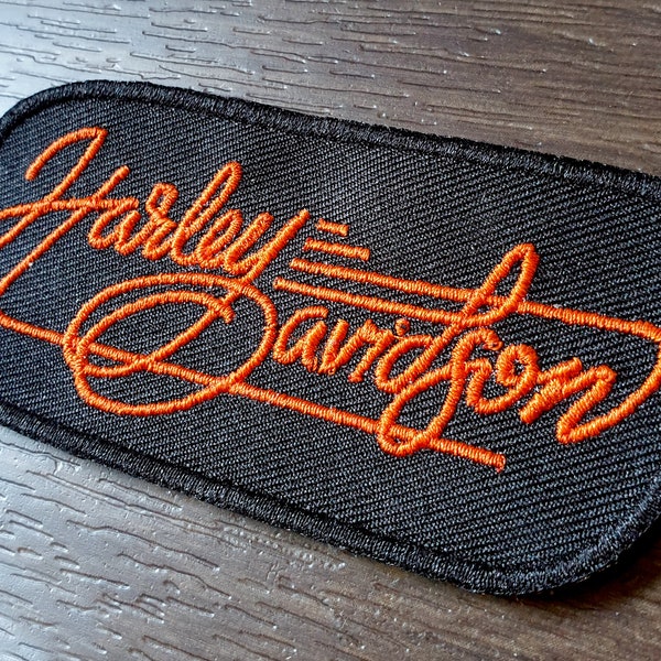 Harley Davidson Retro Vintage Biker Patch zum Aufnähen / sew on / Aufbügeln / iron on