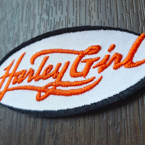 Harley Davidson Girl Biker Patch zum Aufnähen / sew on / Aufbügeln / iron on