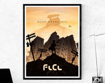 FLCL Fooly Cooly Anime Poster